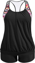Holipick Plus Size Tankini Swimsuit for Women - Tummy Control Fit
