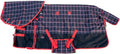 Red Black Plaid 78 in Waterproof Winter Horse Blanket - Durable