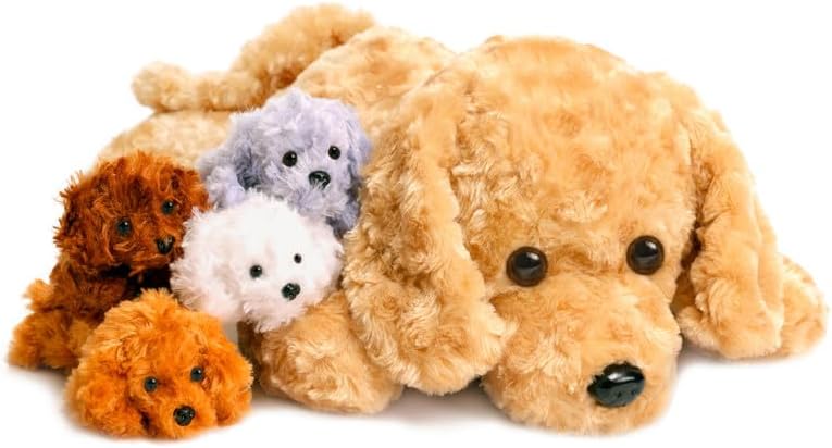 5 Pieces Dog Stuffed Animals for Girls - Magical Surprise Inside