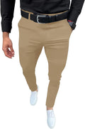 Men Slim Fit Stretch Dress Pants for Business & Golf - Percle