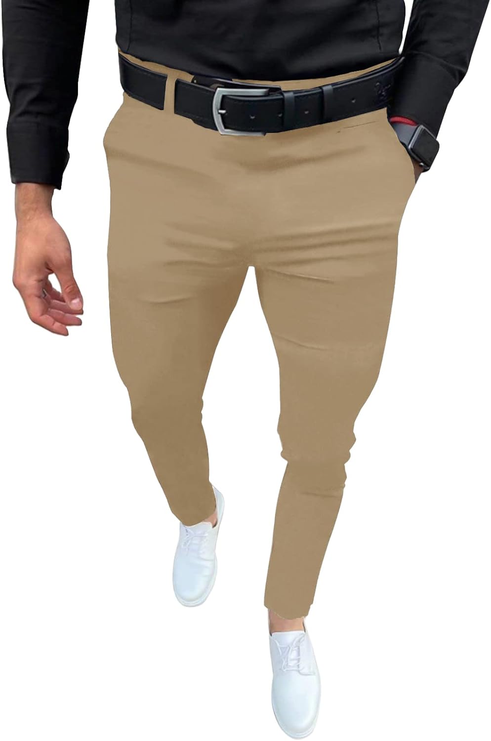 Mens Fashion Slim Fit Dress Pants for Casual and Business Wear