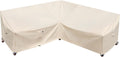 Outdoor Sectional Cover 85in x 85in V-Shaped Patio Cover - Heavy Duty