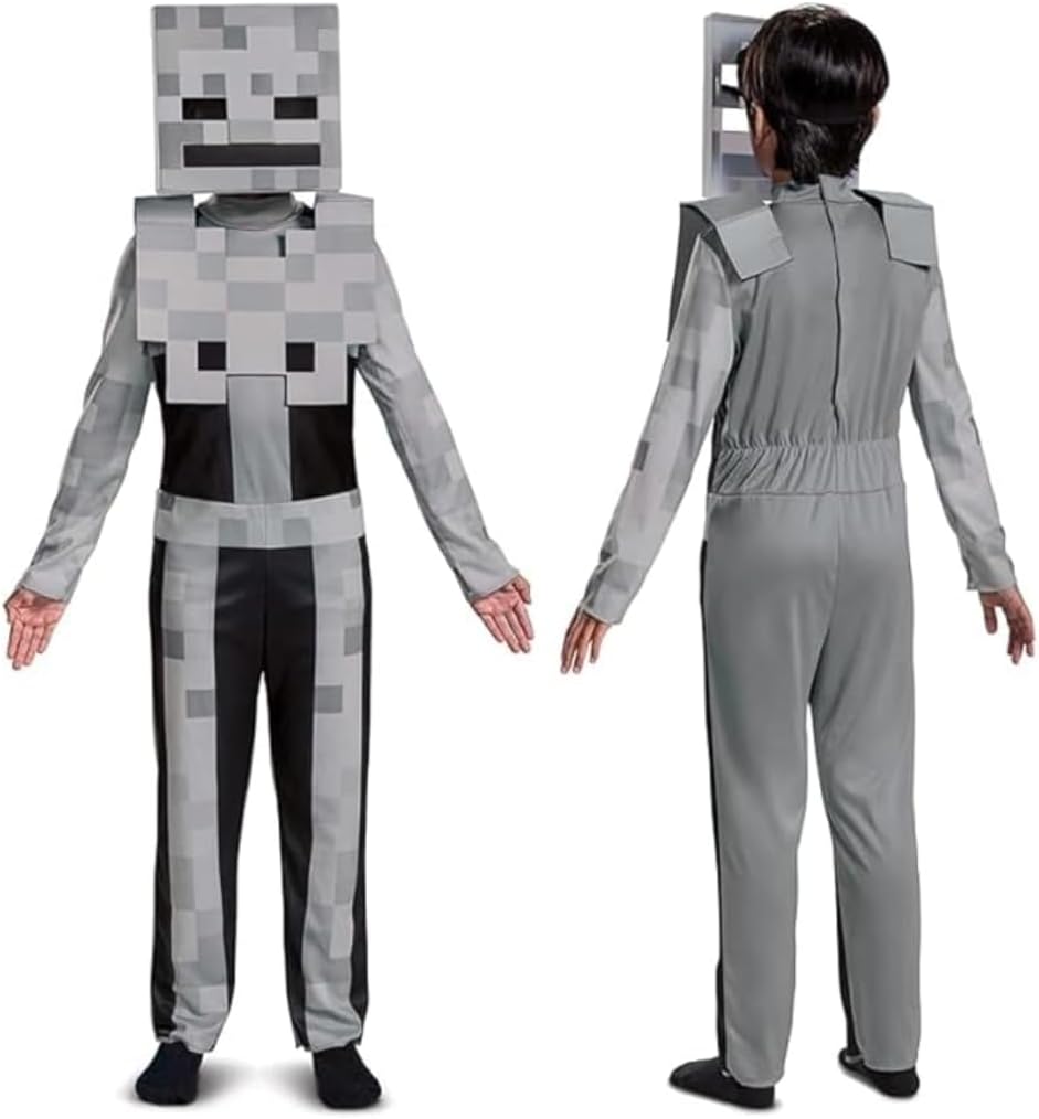 Kid's Minecraft Classic Skeleton Costume for Boys & Girls