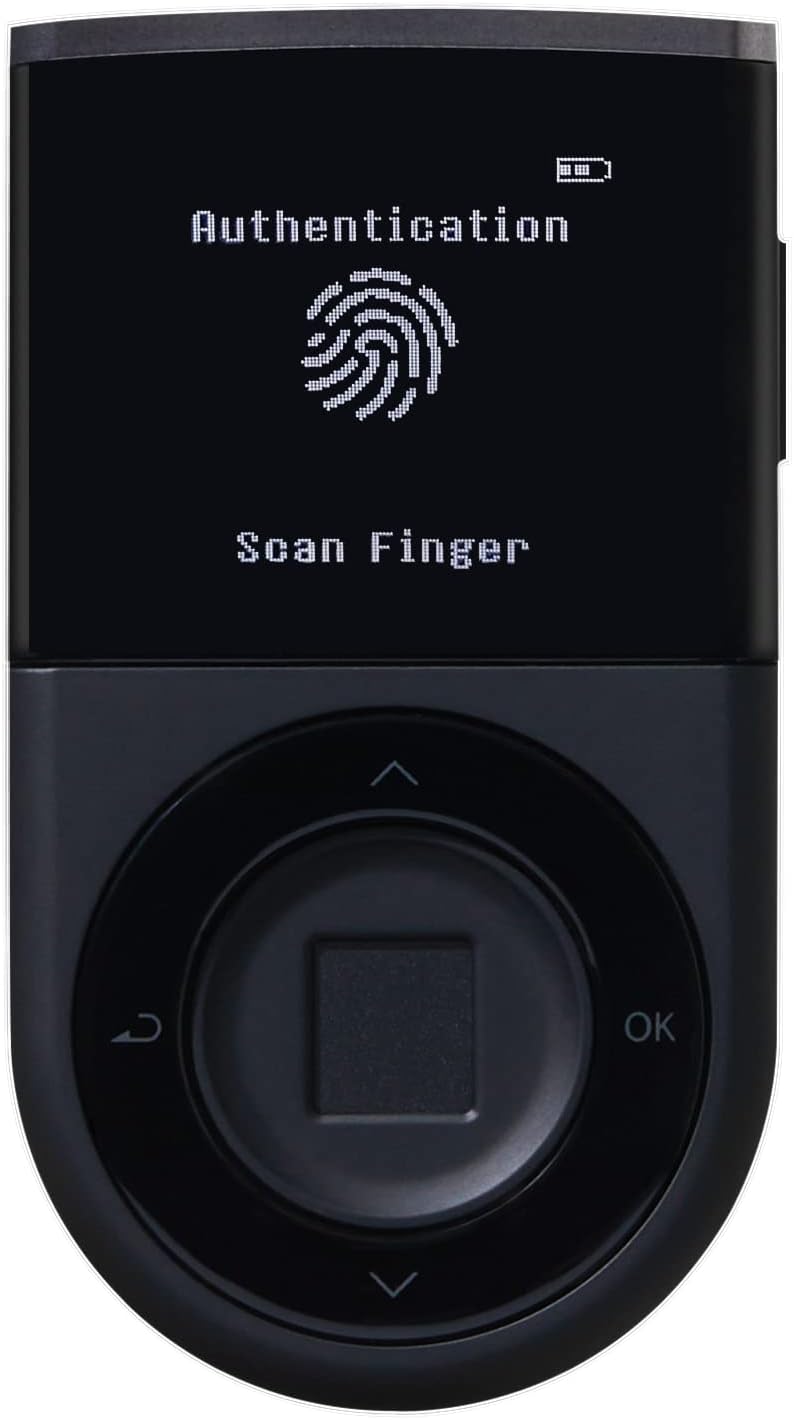 D'CENT Biometric Cold Wallet for Crypto with Fingerprint Security