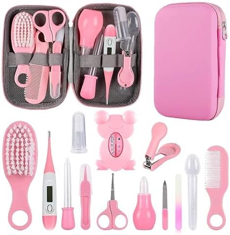 Baby Grooming Kit for Safe & Cute Care - Pink WXA Set