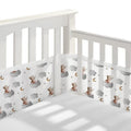Breathable Crib Bumper Pads for Boys and Girls - Soft Mesh Cotton