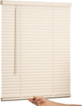 Cordless Mini Blind 35in x 54in Alabaster - 1in Vinyl Slats