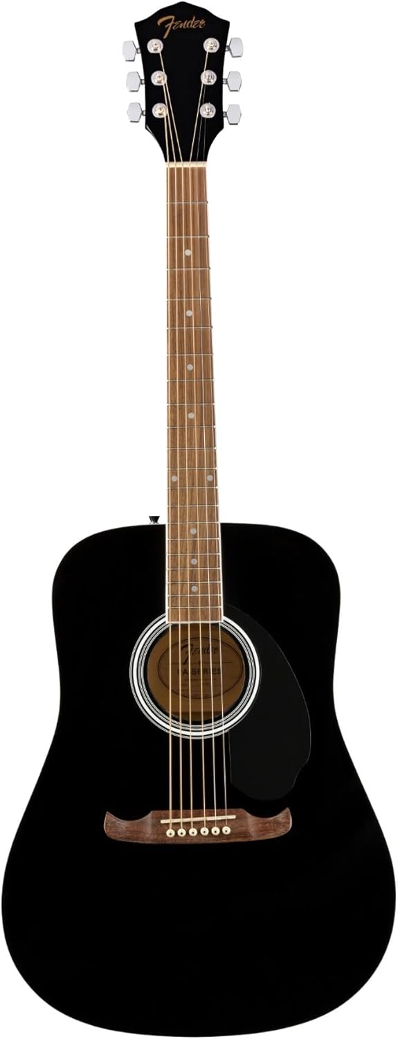 Fender FA-125 Acoustic Guitar with 2-Year Warranty - Black