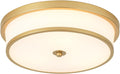 16 inch Flush Mount Ceiling Light 3-Light Gold - Slim Semi-Flush