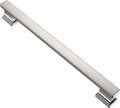 Brushed Satin Nickel Cabinet Pulls 7-1/2 in Hole Centers - Solid Metal