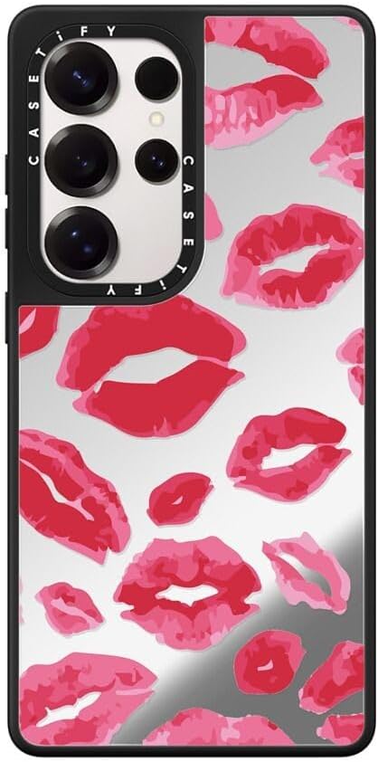 CASETIFY Mirror Magnetic Galaxy S25 Ultra Case - Lipstick Kisses