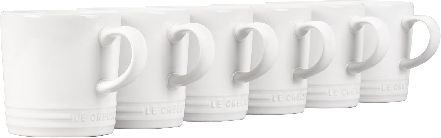 Le Creuset Stoneware Set of 6 London Mugs for Everyday Use