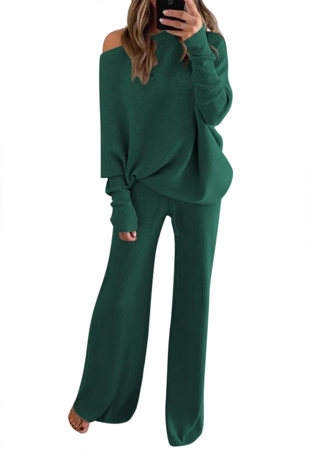 Stylish 2 Piece Sweater Sets for Women - High Neck Pullover