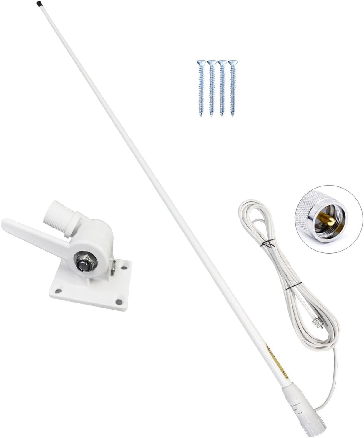 Marine VHF Radios Antenna for Boat Radios with 7m Cable