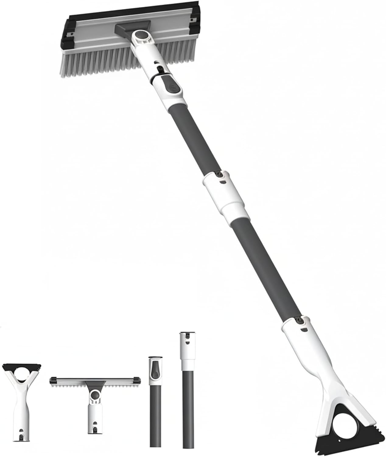 Extendable Snow Brush and Ice Scraper for Efficient Winter Use