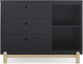 Delta Children Poppy 3 Drawer Dresser with Cubbies - Modern Storage