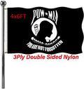 Double Sided POW MIA Military Flag - 4x6 Heavy Duty Nylon