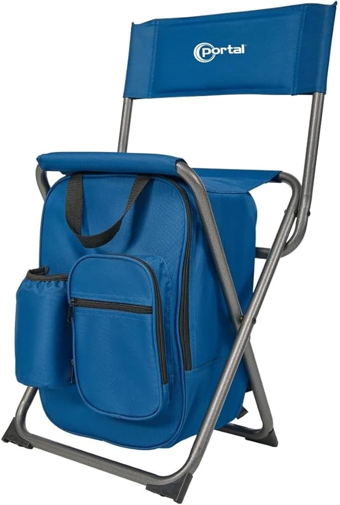 PORTAL Backpack Cooler Chair for Fishing and Camping Adventures