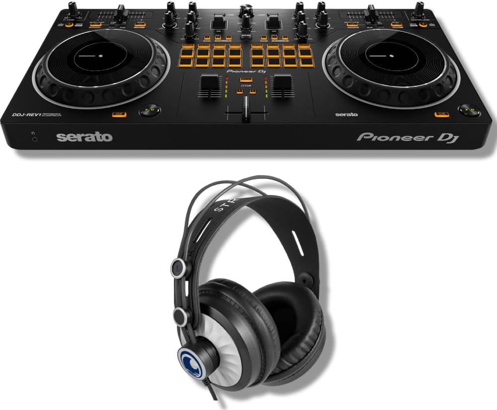 Pioneer DDJ-REV1 DJ Controller Bundle by StreamEye