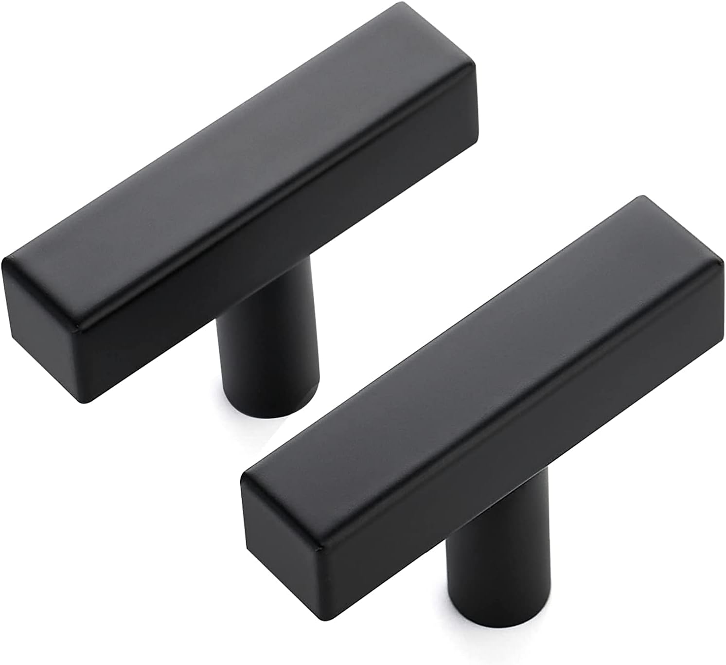 Ravinte 25 Pack Black Square Bar Cabinet Knobs for Modern Homes