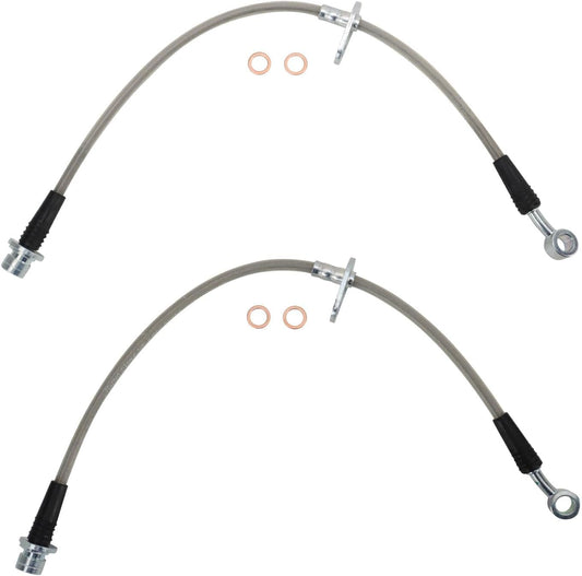 TRQ Front Performance Brake Hose Set for Acura TL TSX Accord