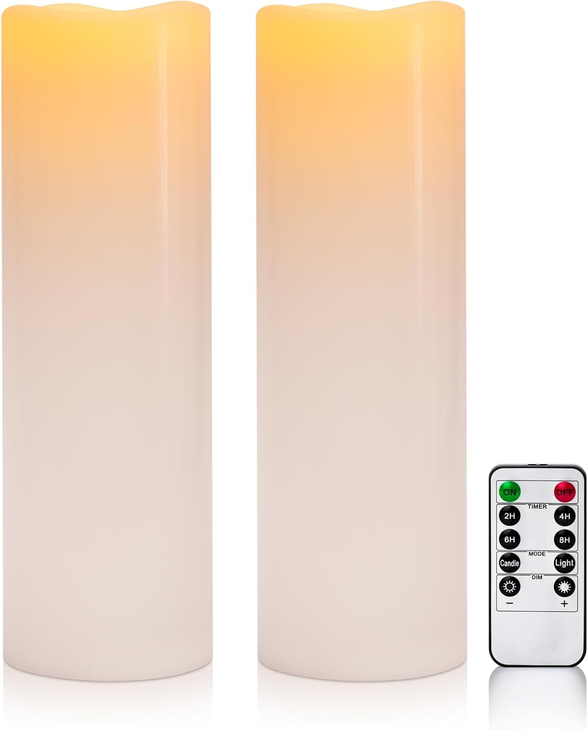 Large Waterproof Outdoor Flameless Candles with Remote Control
