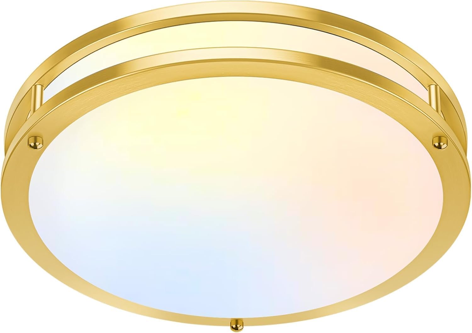 16in 50W LED Flush Mount Ceiling Light - Super Bright Dimmable