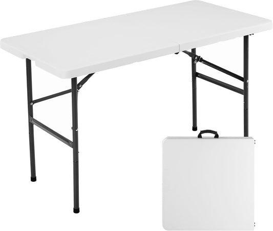 Portable 4ft Folding Table - Heavy Duty Outdoor/Indoor Use