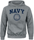 Barnesmith Hooded Sweatshirt Unisex Cotton/Poly - Navy Heritage Logo
