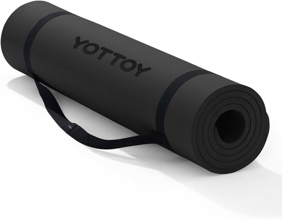 YOTTOY Extra Thick Non-Slip Yoga Mat - Professional Grade