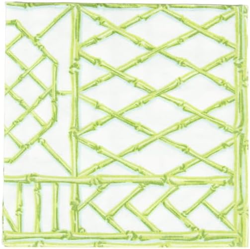 Caspari Eco-Friendly Bamboo Cocktail Napkins - 15 Pack