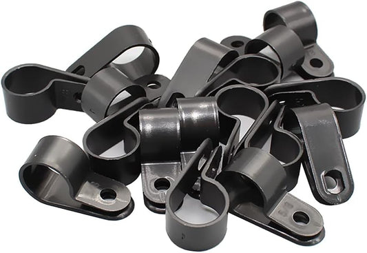 100 Pcs Black Wire Clamps - Cable Organizer