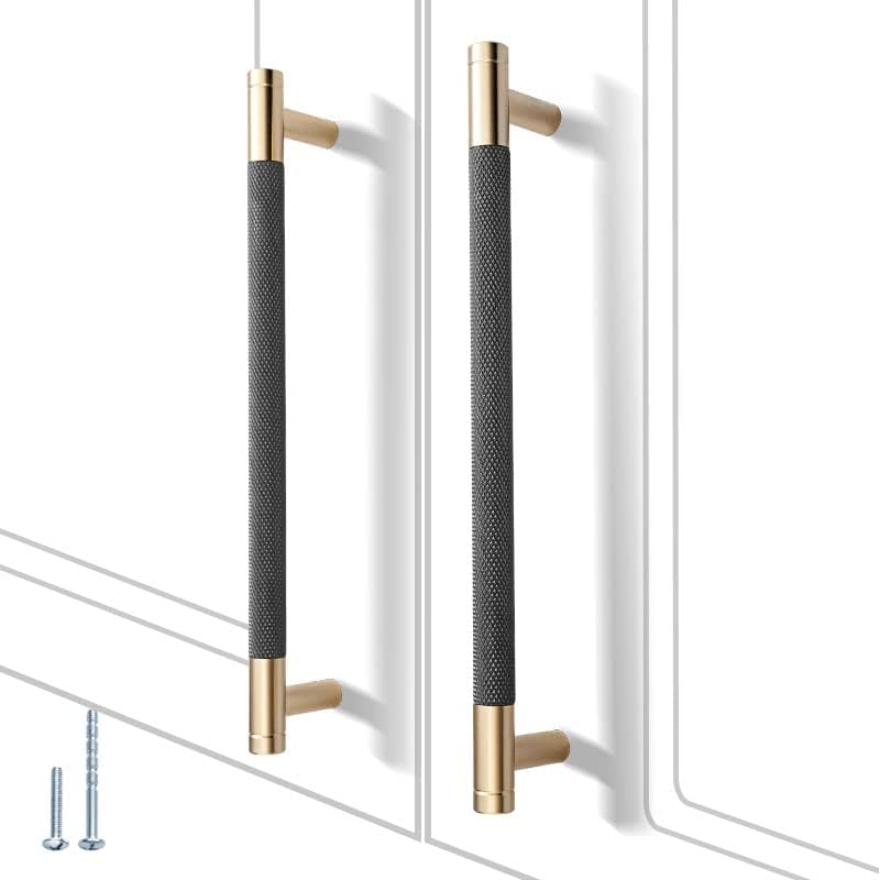 12 Pack 7 1/2 Inch Knurled Cabinet Handles for Stylish Updates