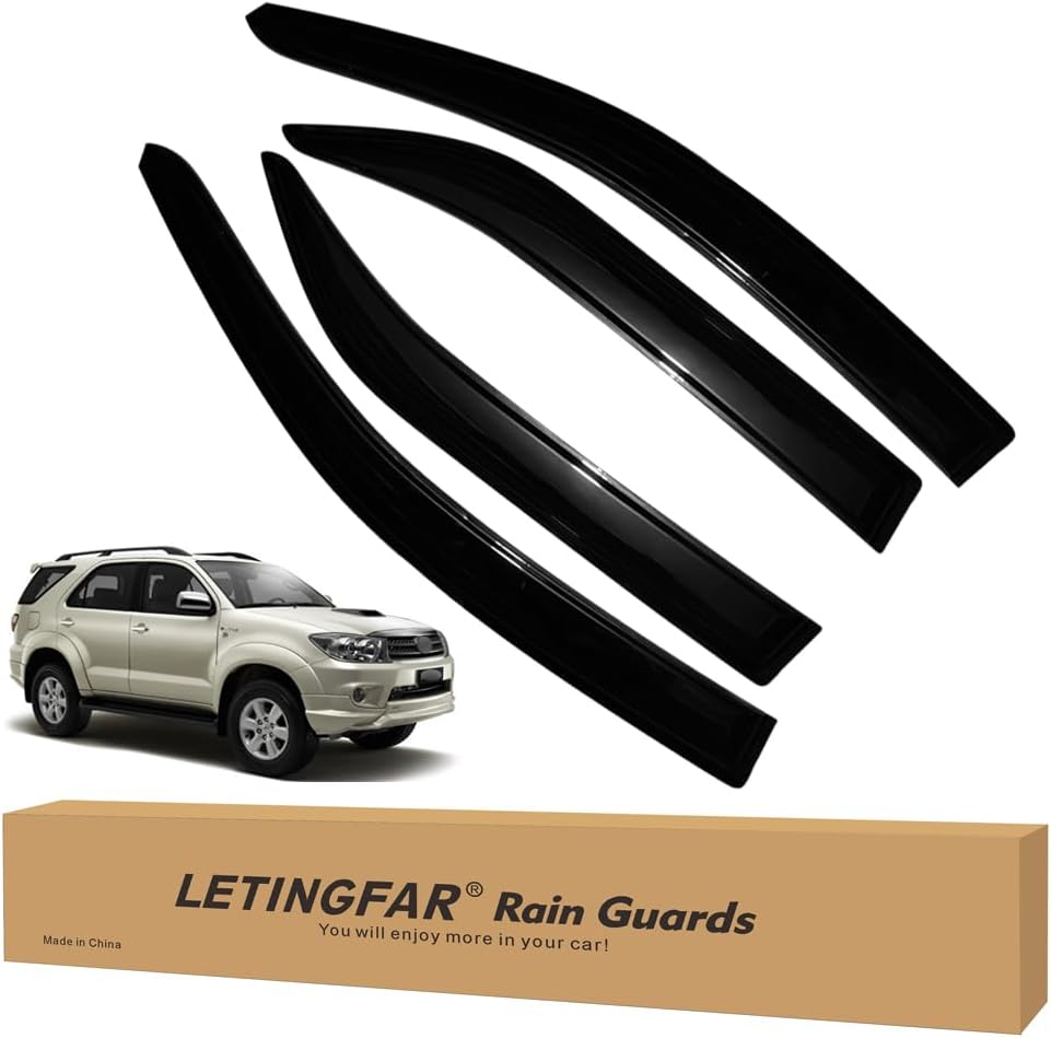 Window Visors Rain Guards for Toyota Fortuner 2005-2015
