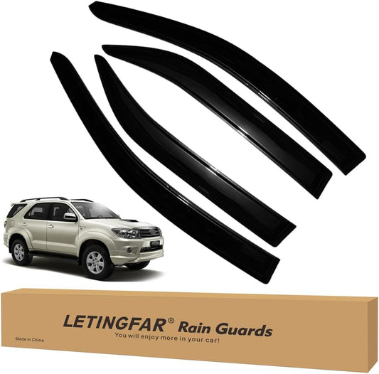 Window Visors Rain Guards for Toyota Fortuner 2005-2015