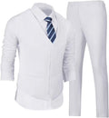 Wehilion Men's Suits 2 Pieces Vest and Pants Set - Slim Casual