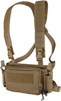 KRYDEX Tactical Chest Rig with Triple Mag Pouch Insert - Durable Carry