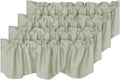 H.VERSAILTEX 4-Panel Blackout Curtain Valances 52in x 18in - Light