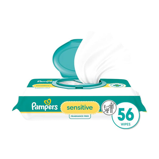 Pampers Sensitive Baby Wipes - Hypoallergenic & Unscented