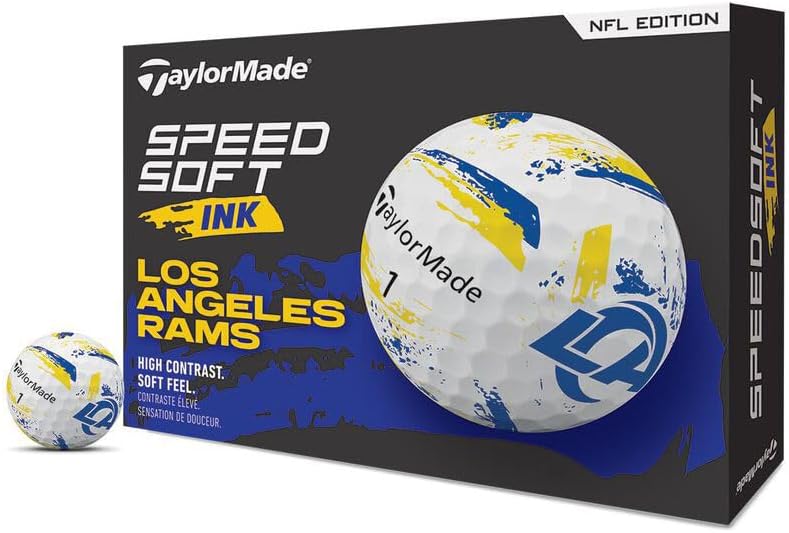 TaylorMade Golf Speed Soft Ink NFL Balls for Ultimate Performance