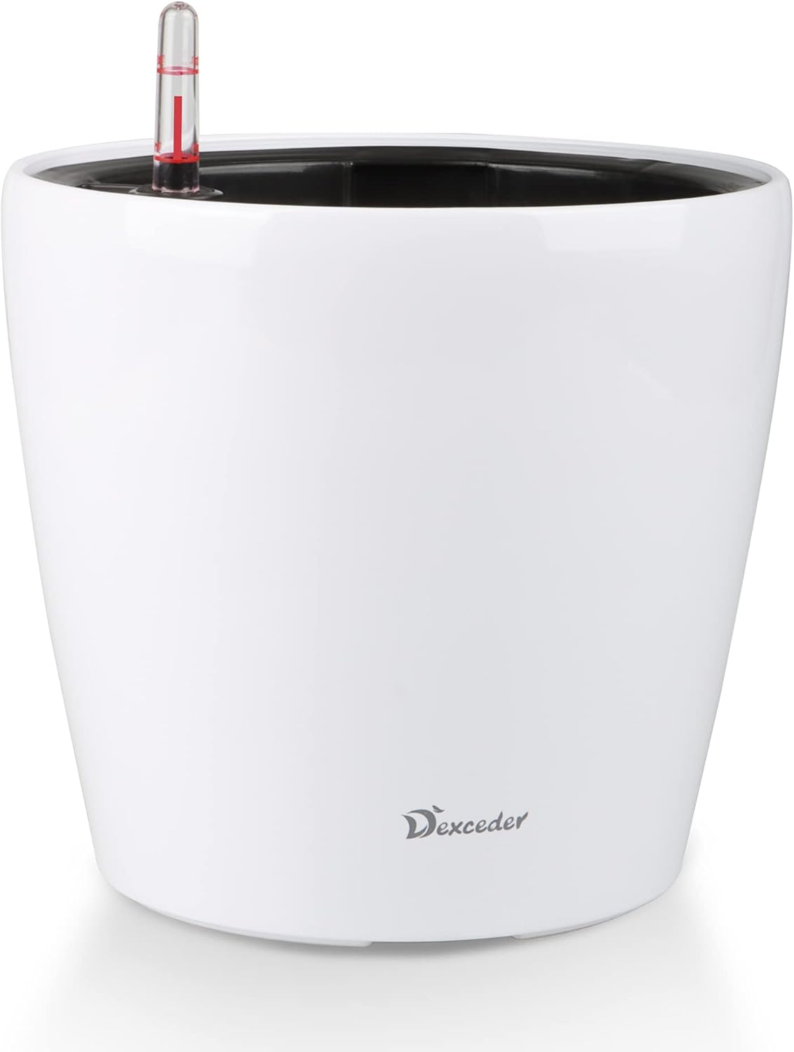 Dexceder High Gloss Self Watering Planter for Indoor Outdoor Use