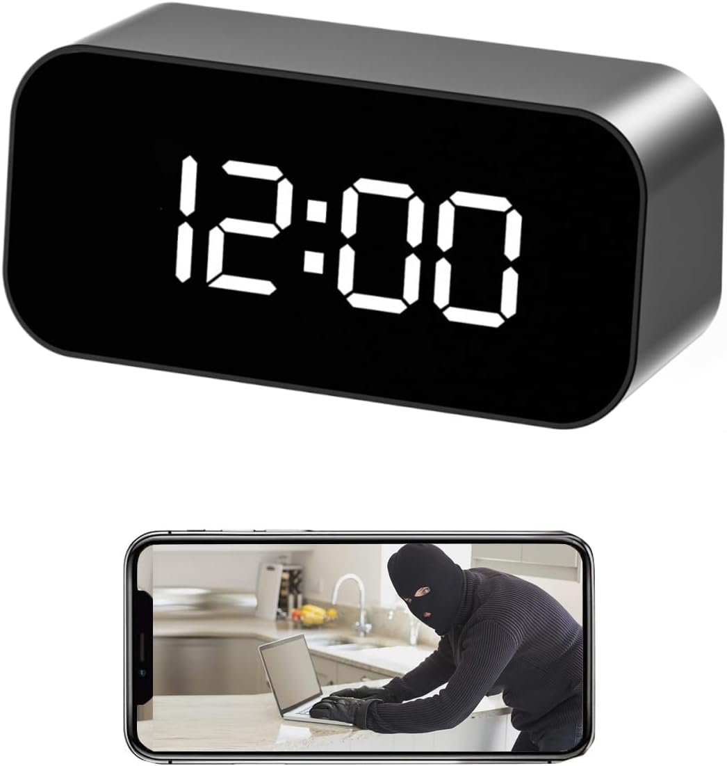 Clock Camera - Indoor Full HD Mini 1080P WiFi Wireless Security