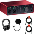 Focusrite Scarlett 4i4 USB-C Audio/MIDI Interface Bundle - Studio
