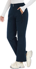 Women's Snow Ski Pants Fleece Lined Waterproof Insulated - Flare Fit