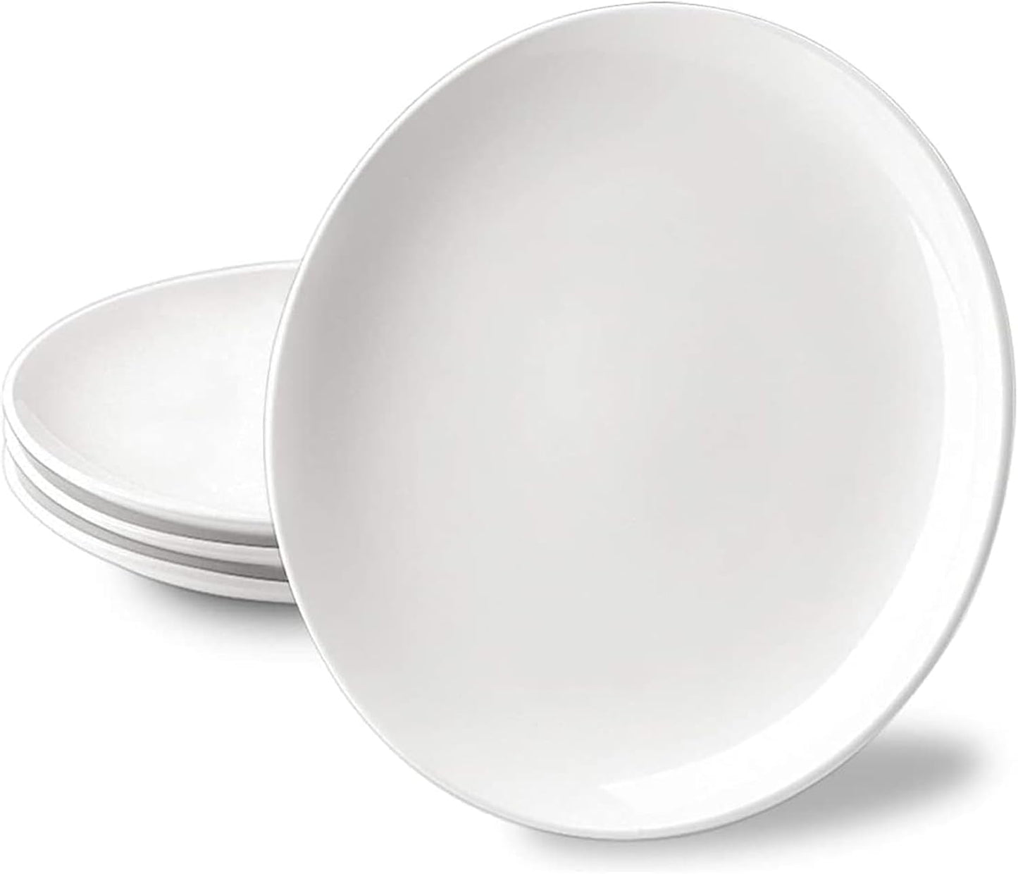 Elegant DELLING 10 inch White Dinner Plates Set for All Occasions