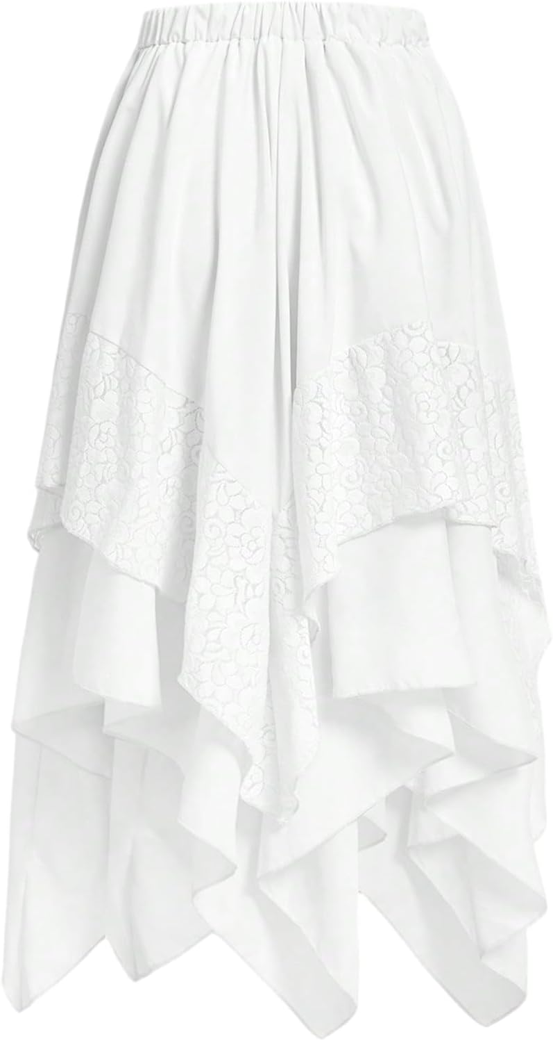 Verdusa Women's Renaissance Flowy Fairy Skirt for Every Occasion