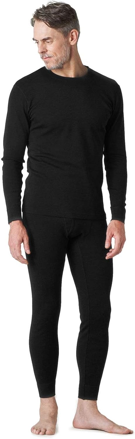 LAPASA Men's Merino Wool Base Layer Set for Ultimate Comfort