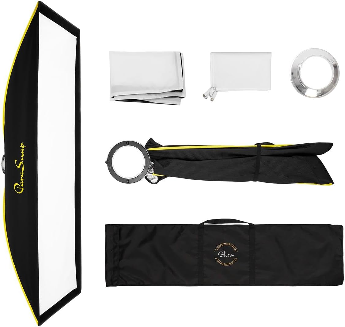 Glow ParaSnap 14x60 Strip Softbox for Studio Lighting Setup