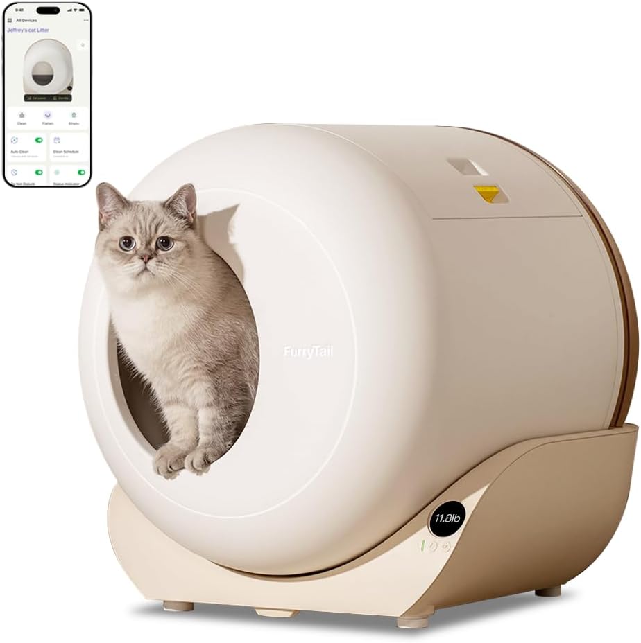 Automatic Litter Box Pro with Spacious Interior and APP Control