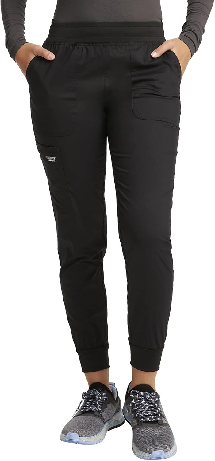Cherokee Women's Jogger Scrub Pants with 5 Pockets for Comfort